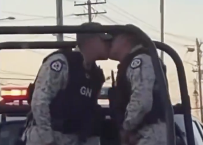 ¿Amor en turno? El beso que puso a la Guardia Nacional en el ojo del huracán